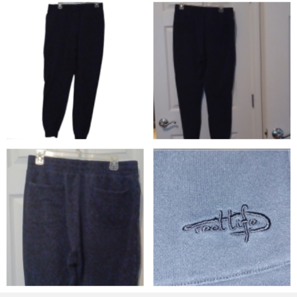 💙🌺Men's Navy Blue Joggers - Picture 1 of 10